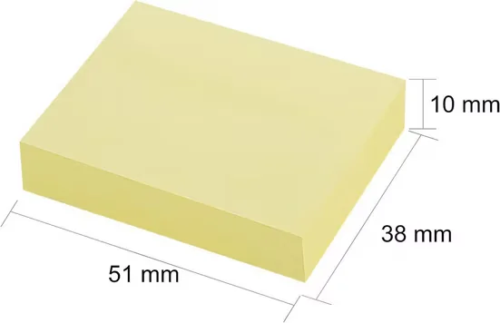 FELIXLEO Haftnotizblöcke 38x51 mm gelb 20 Blöcke je 100 Blatt