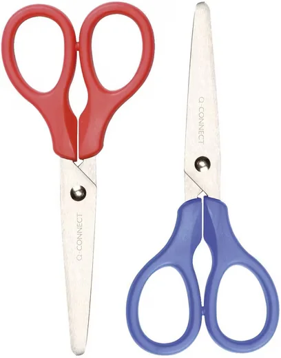 Q-Connect Universalschere KF01229 Bastelschere 13 cm farbig sortiert