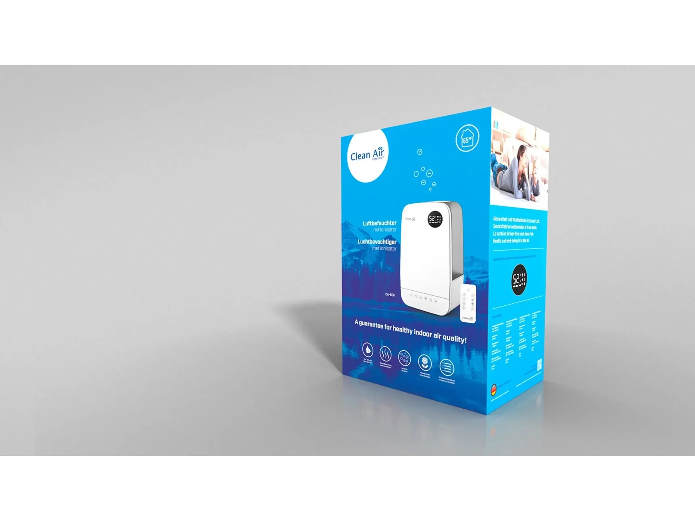 Clean Air Optima CA606W Luftbefeuchter 480 ml/h für Räume bis 65 m²