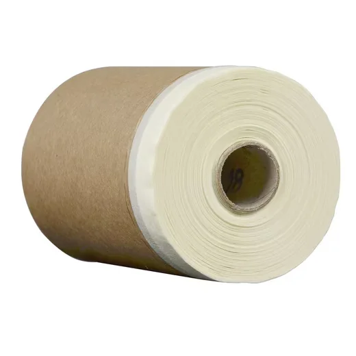 SCORPROTECT Maler Abdeckpapier mit Klebeband 18 cm x 20 m