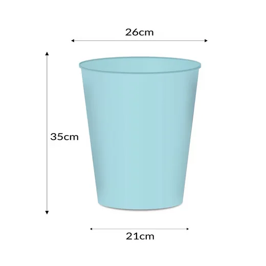 ITENGA Papierkorb 15 Liter BOC blau einfarbig für Büro
