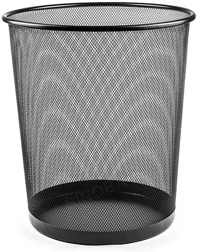 SINOBA Papierkorb Metall-Mesh 18 L, rund, Höhe 34 cm