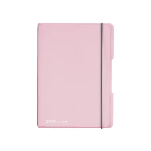 Herlitz Notizheft DIN A5, flexibel, 40 Blatt, kariert, rot