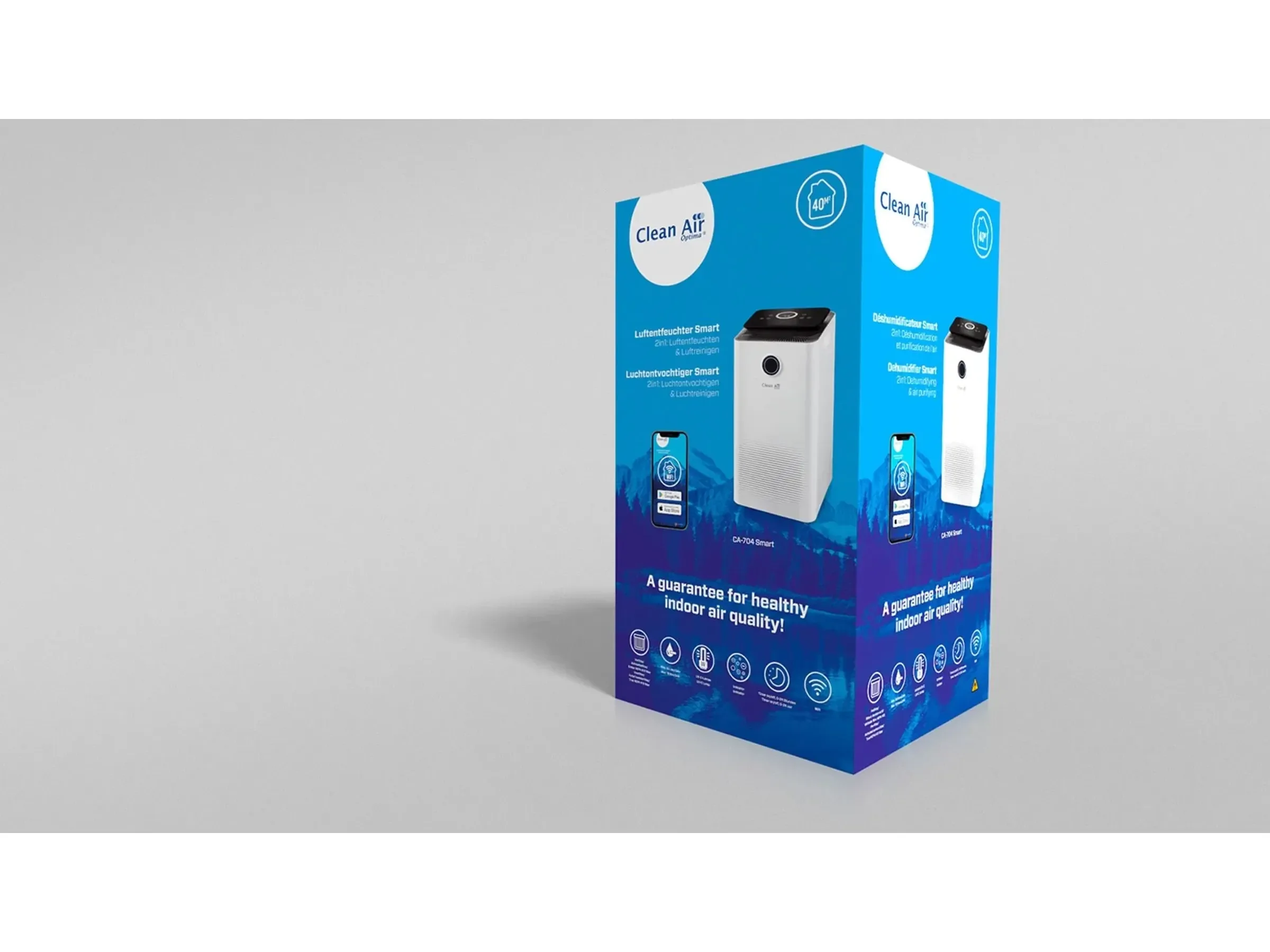 Clean Air Optima CA704 Smart Luftentfeuchter Luftreiniger bis 40 m2