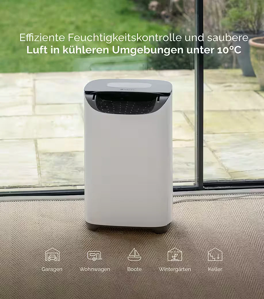 Meaco DD8L Pro Adsorptions-Luftentfeuchter leise energieeffizient
