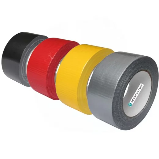 SCORPROTECT Gewebeklebeband Set 4 farbig stark klebend 48 mm x 50