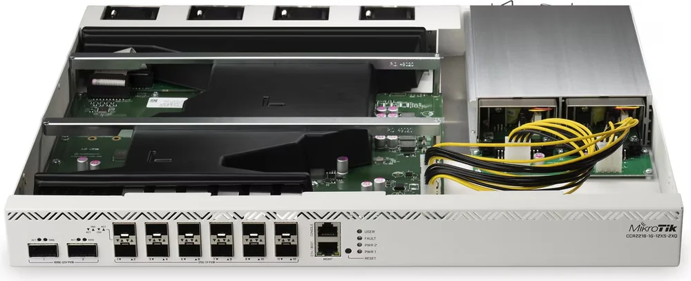 MikroTik CCR2216-1G-12XS-2XQ Cloud Core Router 12x 25G SFP28 2x 100G