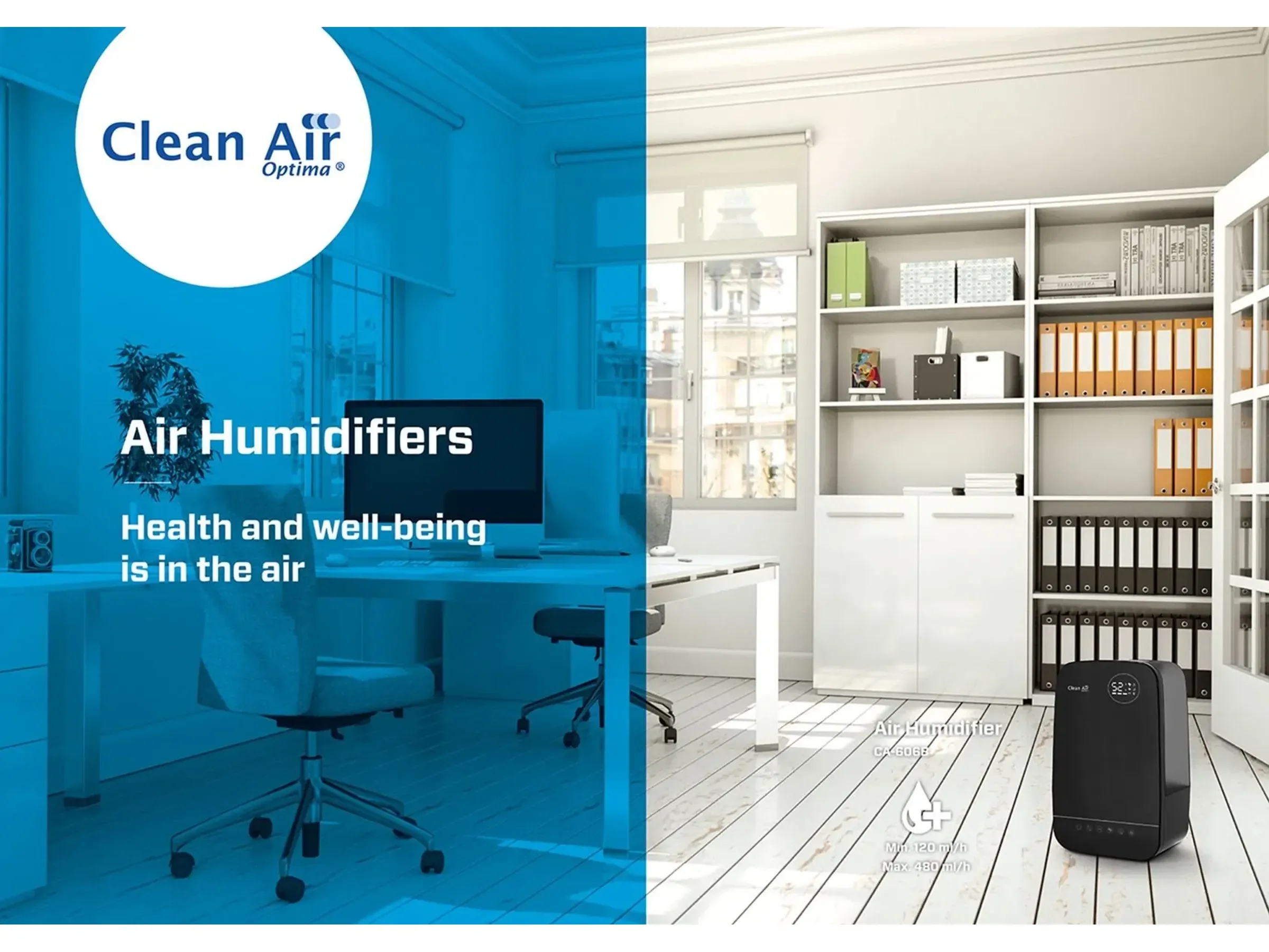 Clean Air Optima CA606B Luftbefeuchter 480 ml/h bis 65 m2