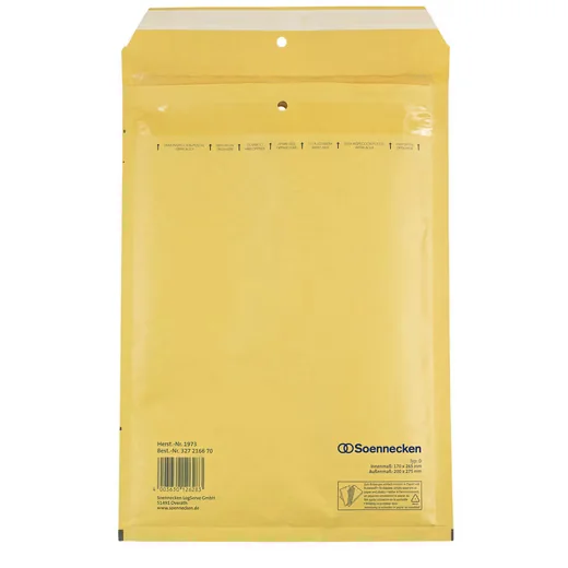 SOENNECKEN Luftpolstertaschen D/1 170x265mm braun 100 Stück