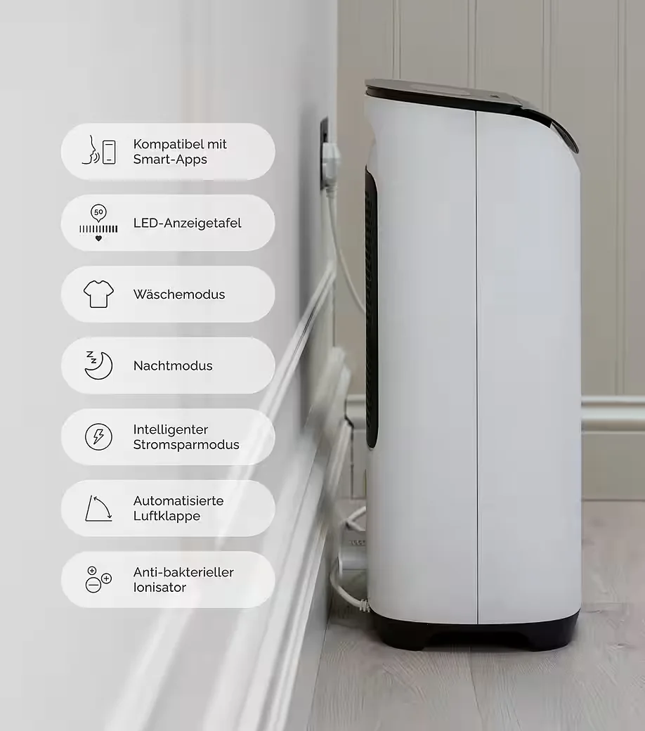 Meaco DD8L Pro Adsorptions-Luftentfeuchter leise energieeffizient