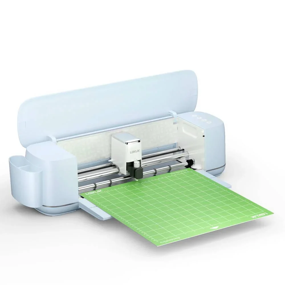 LOKLiK iCraft Schneideplotter für über 100 Materialien Pastellblau DIY