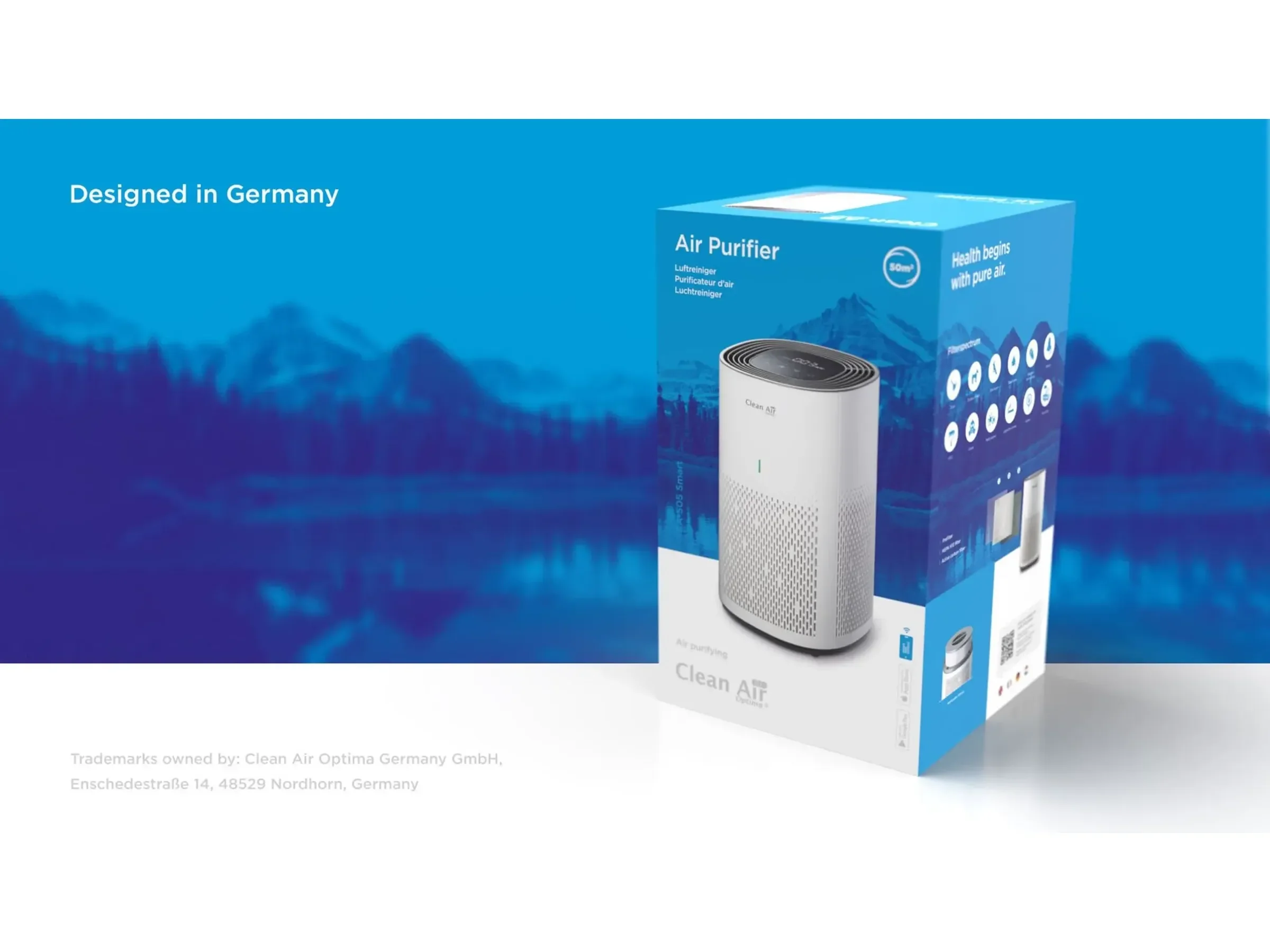 Clean Air Optima CA505 Smart HEPA Luftreiniger Ionisator LED bis 50 m2