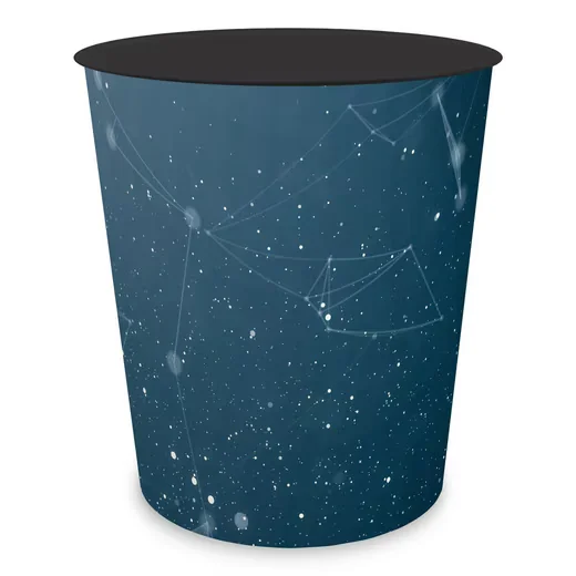 ITENGA Papierkorb 11 Liter Motiv Hightech Abstrakt für Büro