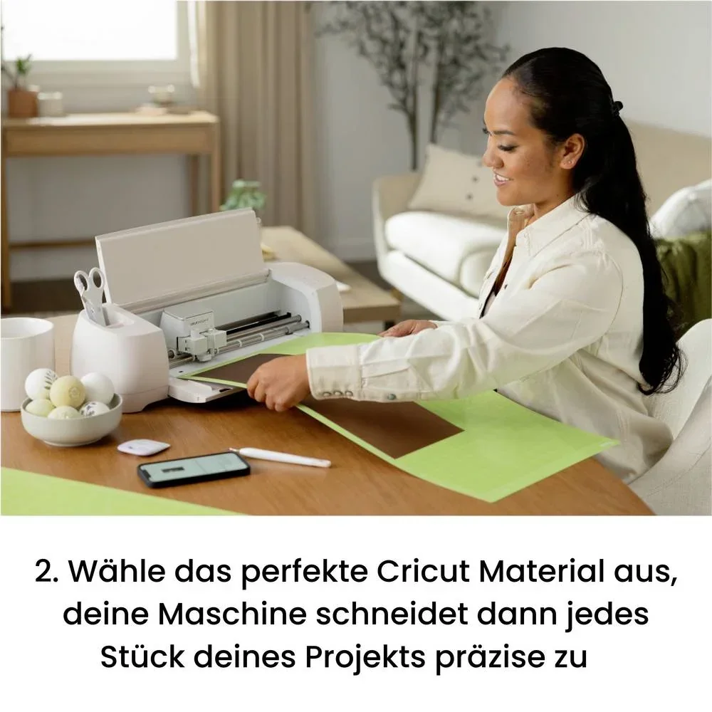 Cricut Explore 4 Schneideplotter Muschelweiß für Vinyl und Papier