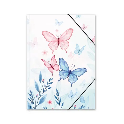 ITENGA Gummizugmappe A4 Motiv Schmetterling E Organisationsmappe