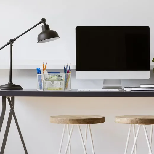 Relaxdays Schreibtisch Organizer Stiftehalter für Büro und Home Office