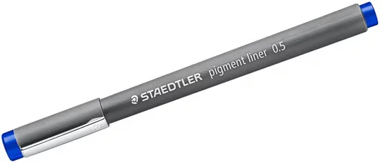 STAEDTLER Pigment Liner Fineliner 0,5 mm blau