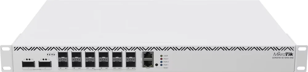 MikroTik CCR2216-1G-12XS-2XQ Cloud Core Router 12x 25G SFP28 2x 100G