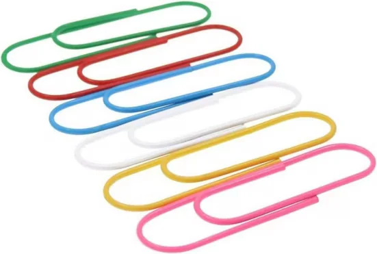 FELIXLEO Büroklammern 100 mm bunt groß XXL Paperclips