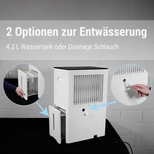 Stadler Form Lukas Luftentfeuchter mit Luftreinigung 70 m² Weiß