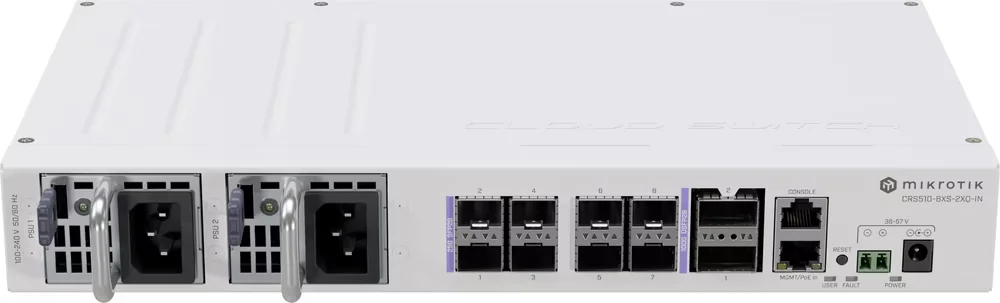 MikroTik CRS510-8XS-2XQ-IN Switch 8x 25G SFP28 2x 100G QSFP28
