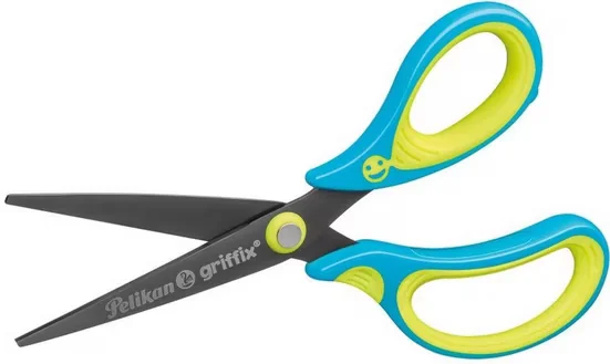 PELIKAN griffix Schulschere rechts spitz neon Fresh Blue