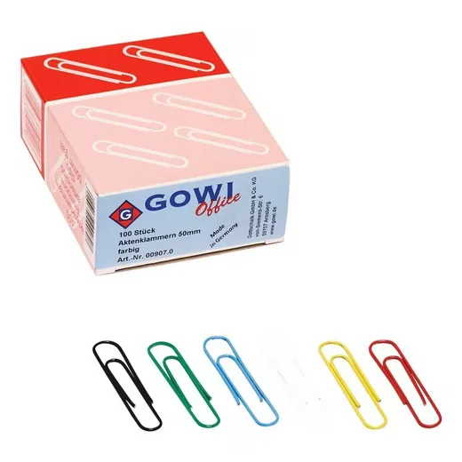 GOWI Büroklammer Papierclip für Dokumente