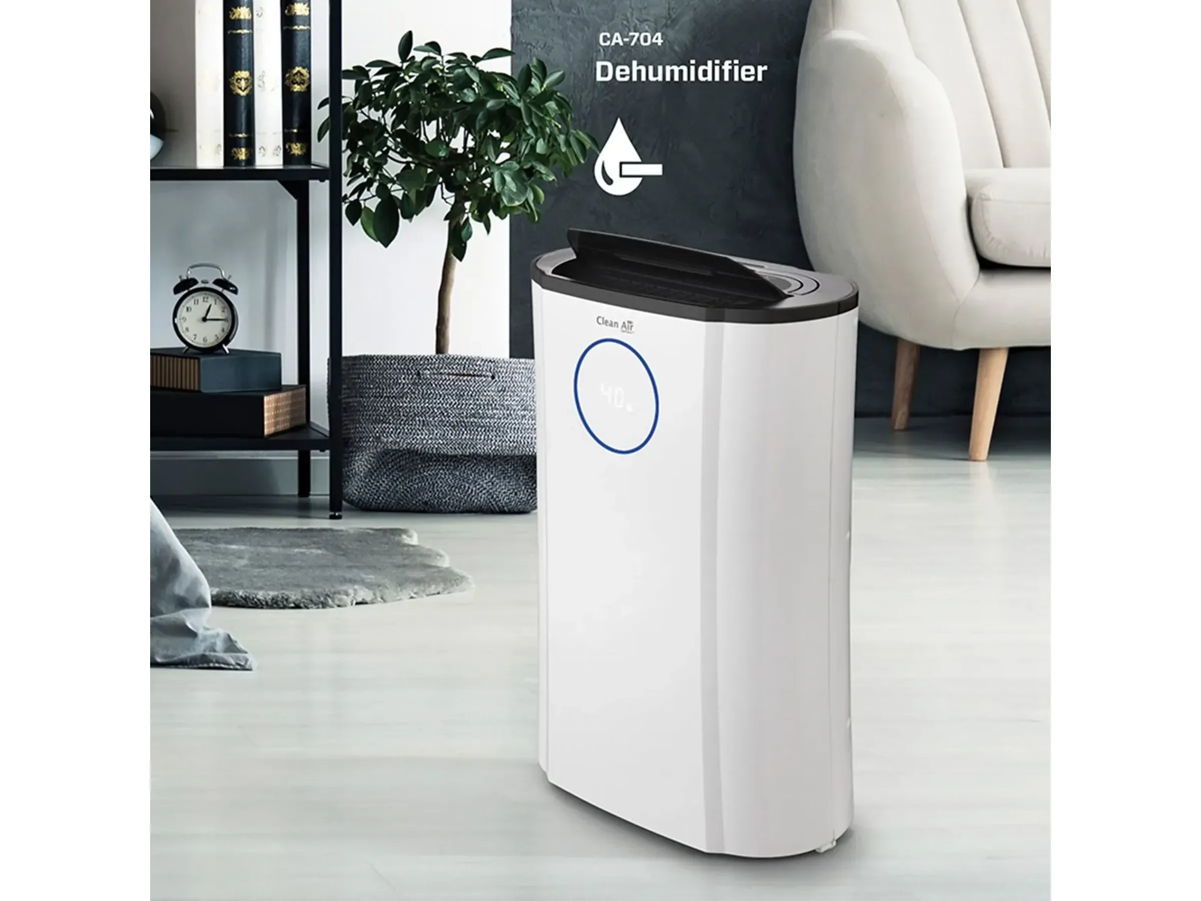 Clean Air Optima CA704 Luftentfeuchter Luftreiniger bis 12l/Tag 40m²