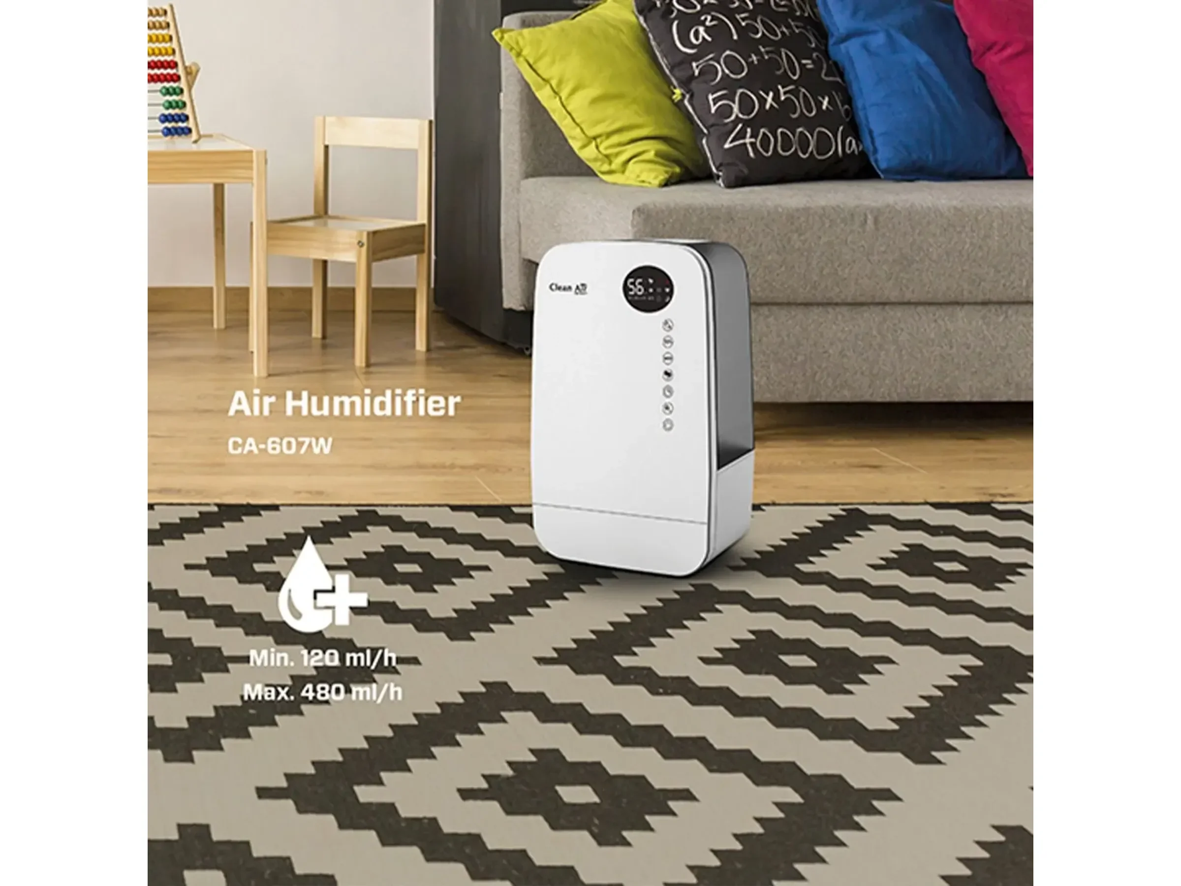 Clean Air Optima CA607W Smart Luftbefeuchter für Räume bis 65 m²