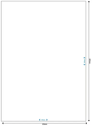 MEDIARANGE A4 Etikettenpapier selbstklebend 210 x 297 mm 50 Blatt