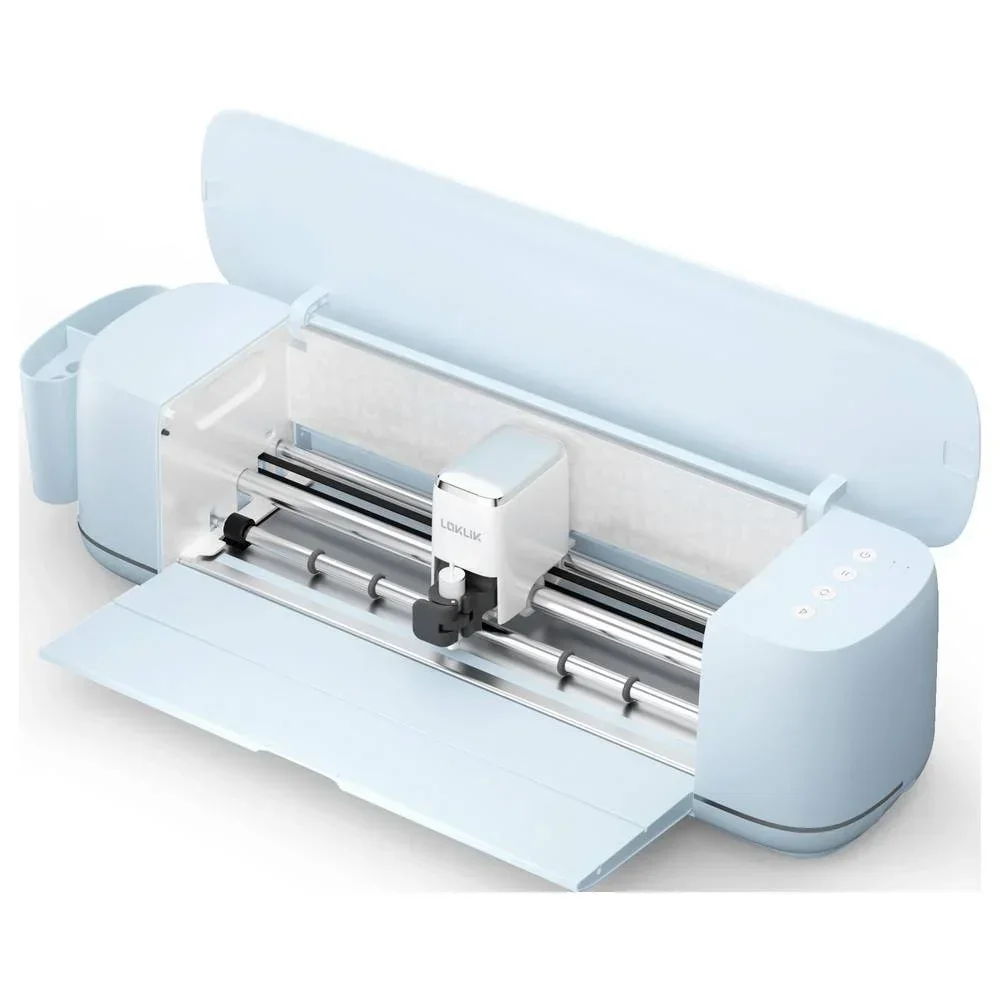 LOKLiK iCraft Schneideplotter für über 100 Materialien Pastellblau DIY
