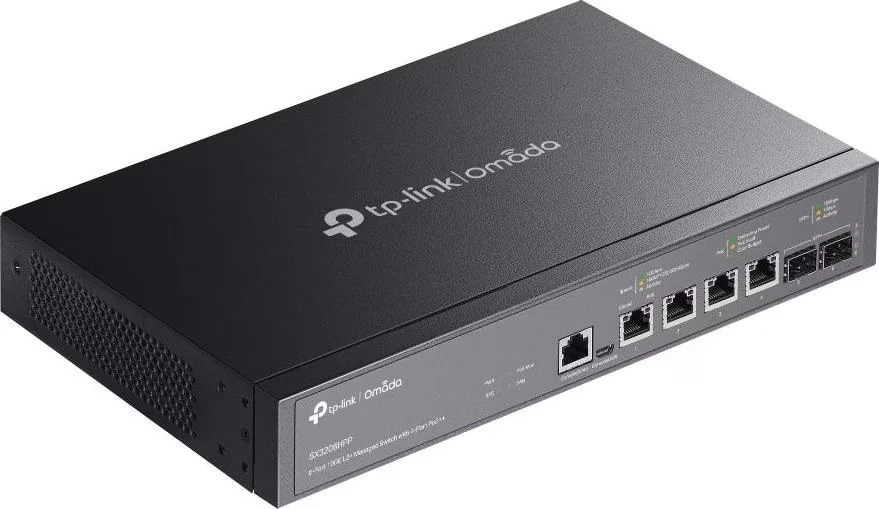 TP-Link TL-SX3206HPP 6-Port 10G PoE++ Switch mit 2x SFP+