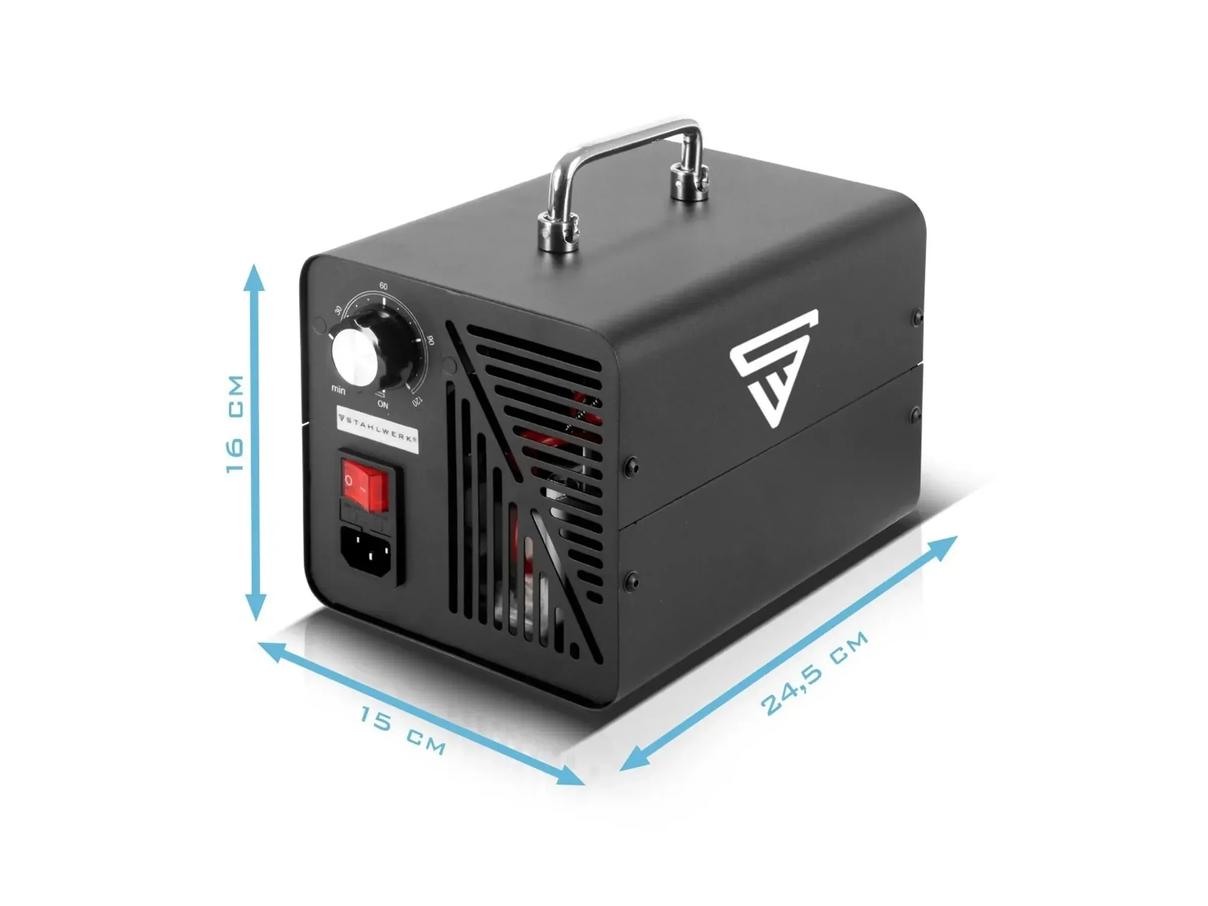 STAHLWERK Ozongenerator OG-40 ST 40 g/h, bis 200 qm, mit Timer