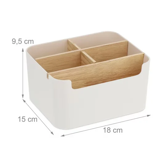 Relaxdays Schreibtisch Organizer mit 5 Fächern für Büro und Stifte