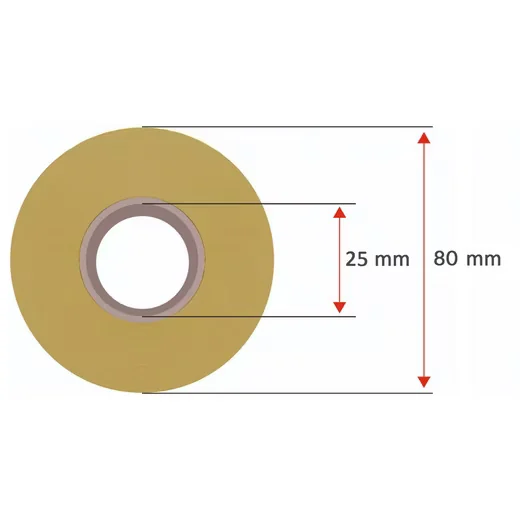 GOODMARKT Thermoetiketten 50x20 mm selbstklebend Rolle 1000 Stk