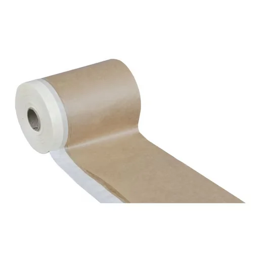 SCORPROTECT Maler Abdeckpapier mit Klebeband 18 cm x 20 m