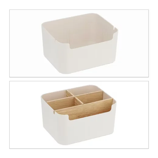 Relaxdays Schreibtisch Organizer mit 5 Fächern für Büro und Stifte