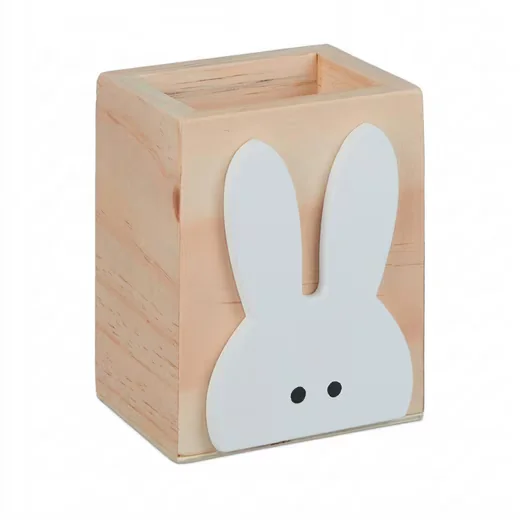 Relaxdays Stiftehalter Hase Organizer für Schreibtisch und Büro
