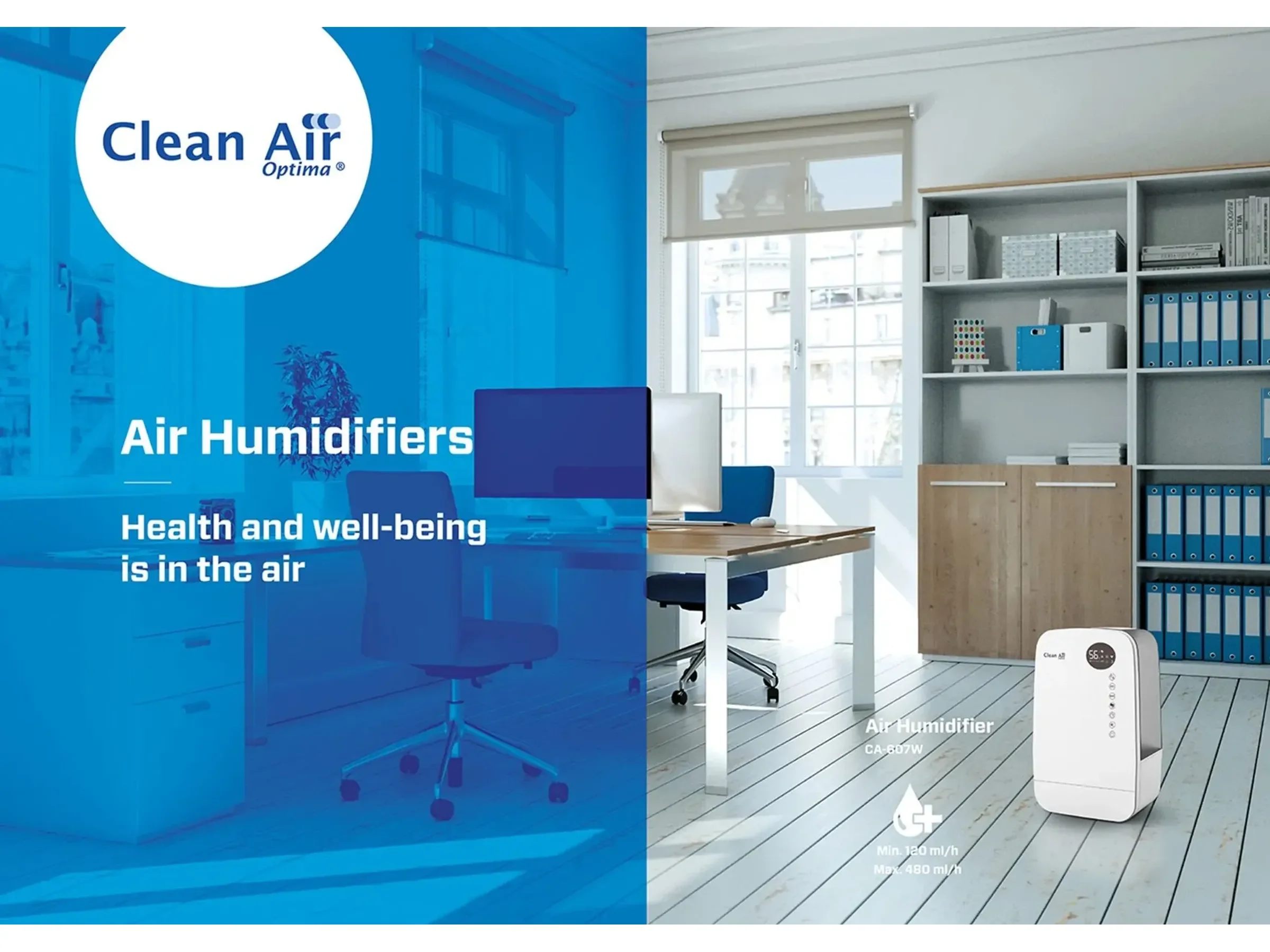 Clean Air Optima CA607W Smart Luftbefeuchter für Räume bis 65 m²