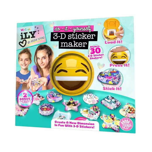 Paladone ACTIVITY KINGS ILY DIY 3D Aufkleber Maker Kreativset ab 6