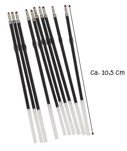 HUNDB Kugelschreiberminen Blau 1,0 mm 10er Pack weich schreibend