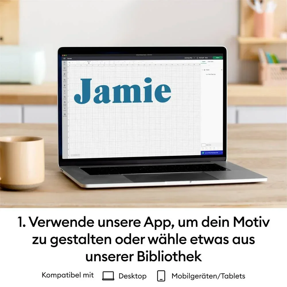 CRICUT Joy Starter Bundle Schneideplotter mit Gestaltungsset Türkis