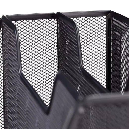 Relaxdays Dokumentenablage Metall 5 Fächer Schreibtisch Organizer A4