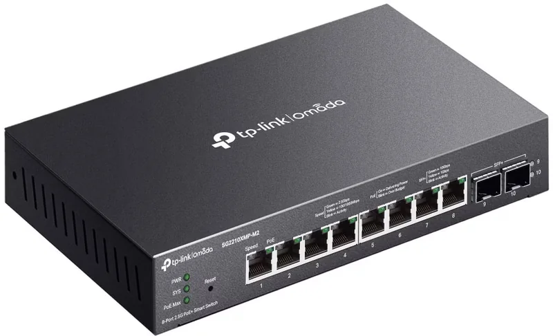 TP-Link SG2210XMP-M2 2.5G PoE Plus Managed Switch mit 10G SFP Plus