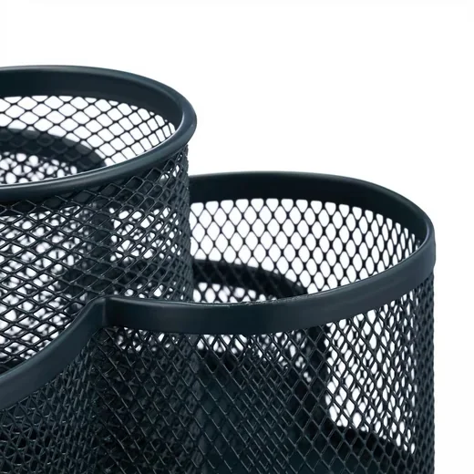 Relaxdays Drehbarer Stiftehalter mit 7 Fächern Schreibtisch Organizer