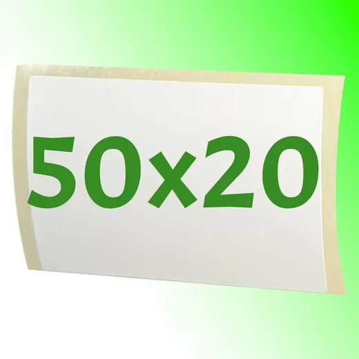 GOODMARKT Thermoetiketten 50x20 mm selbstklebend Rolle 1000 Stk