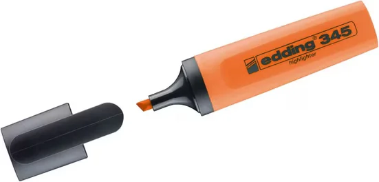 edding 345 Textmarker Highlighter orange Keilspitze 10er Pack