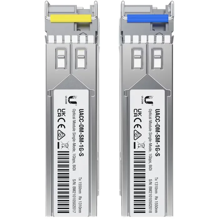 UbiQuiti Transceiver UniFi UACC-OM-SM-1G-S-20, SFP bis 1,25 Gbit/s,Singlemode, LC-Simplex, 10 Paar